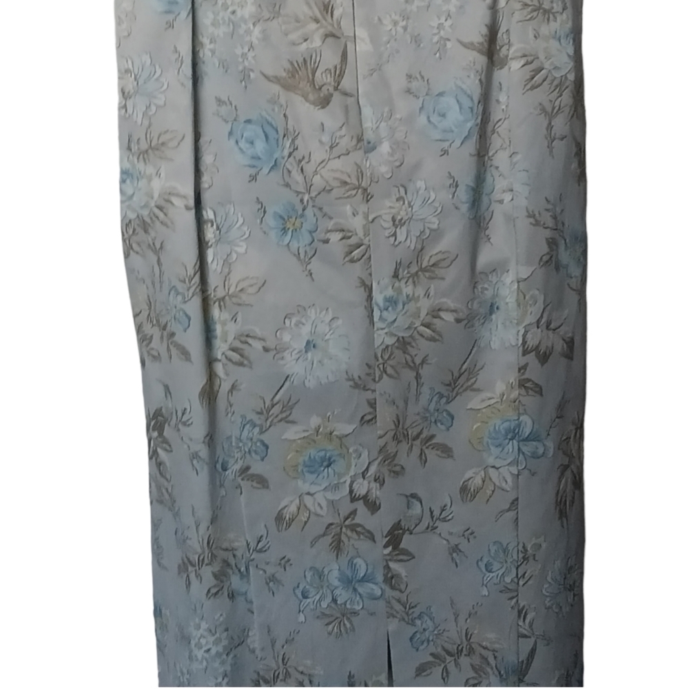 Dolce & Gabbana Cream and Light Blue Floral Slip Dress - Picture 3 of 7